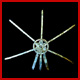 tocado de nuca radial ncar teido tono marfil y disco flor